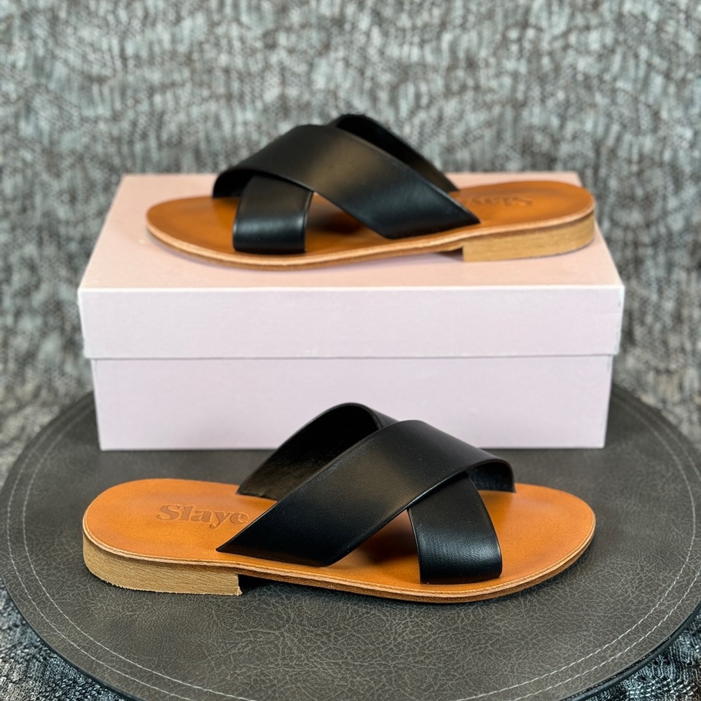 Slaye Noa Sandals Slide size 38 / US 8 Black